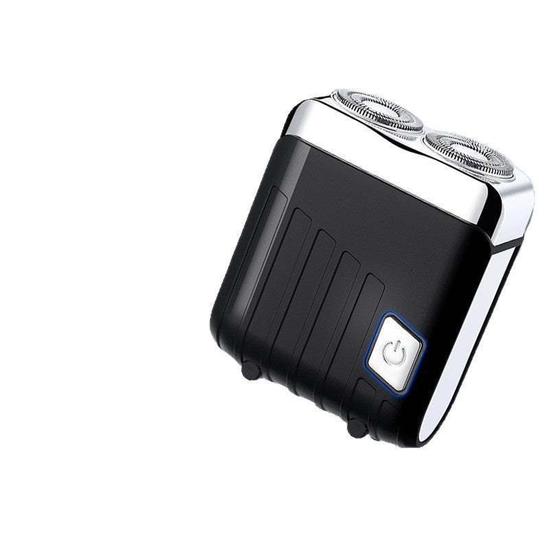 Portable Rechargeable Mens Shaver - Dual Blade Washable