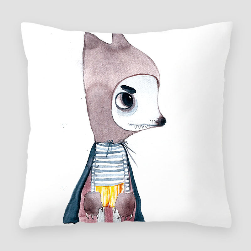 Cartoon Peach Skin Velvet Pillow Cover for Sofa & Living Room - Multiple Colors