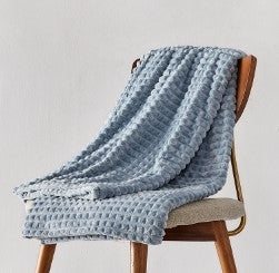 Flannel Plaid Bed Cover Blanket Sofa Throw Winter Nap Blanket European Style