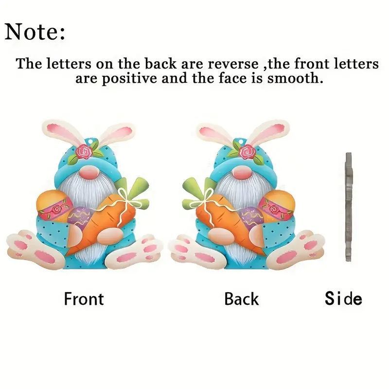 Acrylic Easter Rabbit Car Decoration Hanging Ornament - Festive Holiday Decor