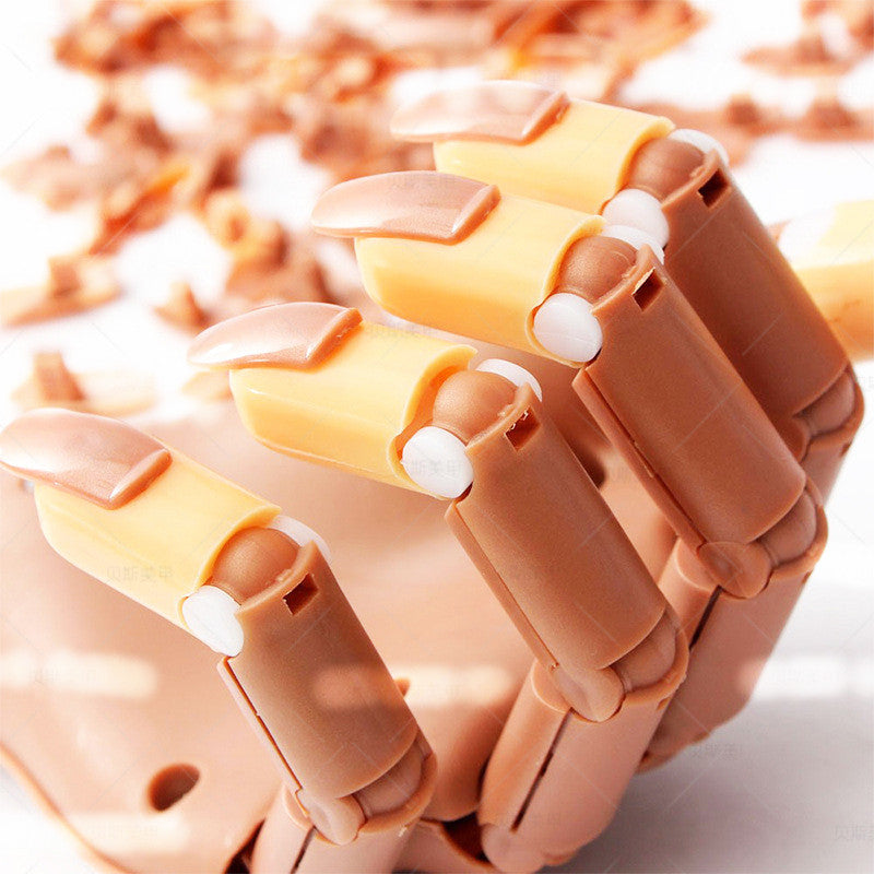 Nail Art Practice Prosthetic Hand