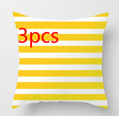 Soft Stripe Sofa Pillowcase - 45x45cm Home & Office Cushion Cover