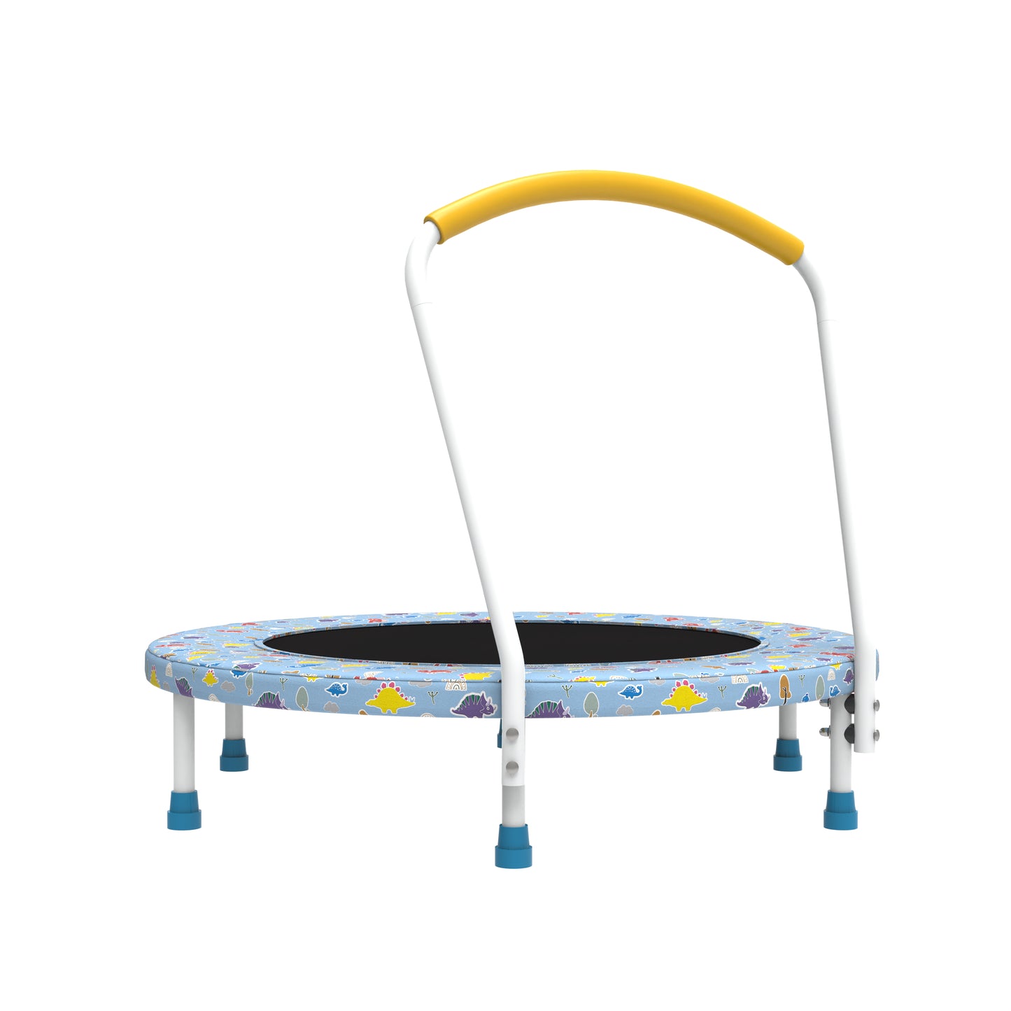 36-Inch Mini Trampoline for Kids 1-6 with Handle - Blue