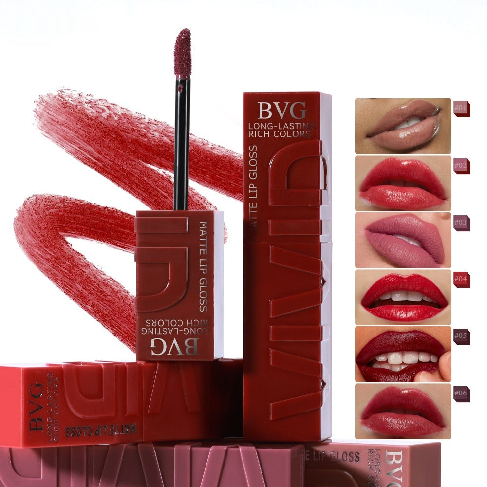 Matte Lip Lacquer Set - Non-Fading Moisturizing Lip Gloss Collection