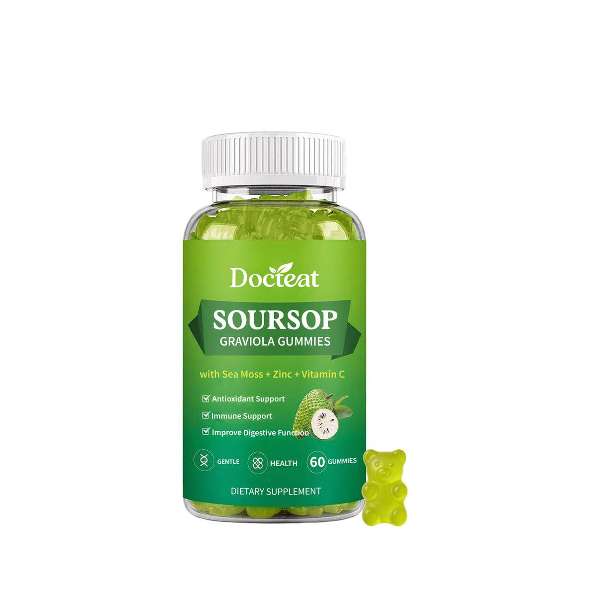 Nutritional Soft Candy with Annona Spinosa - 60 Gummies for Immune Support