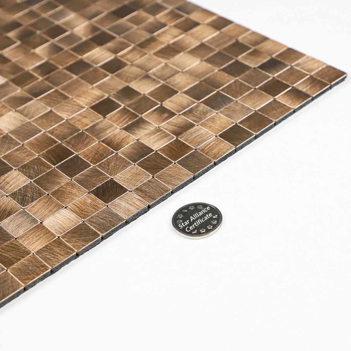 Self-Adhesive Mosaic Tile Wall Panels - Aluminum Plastic Background for Kitchen & Home Decor