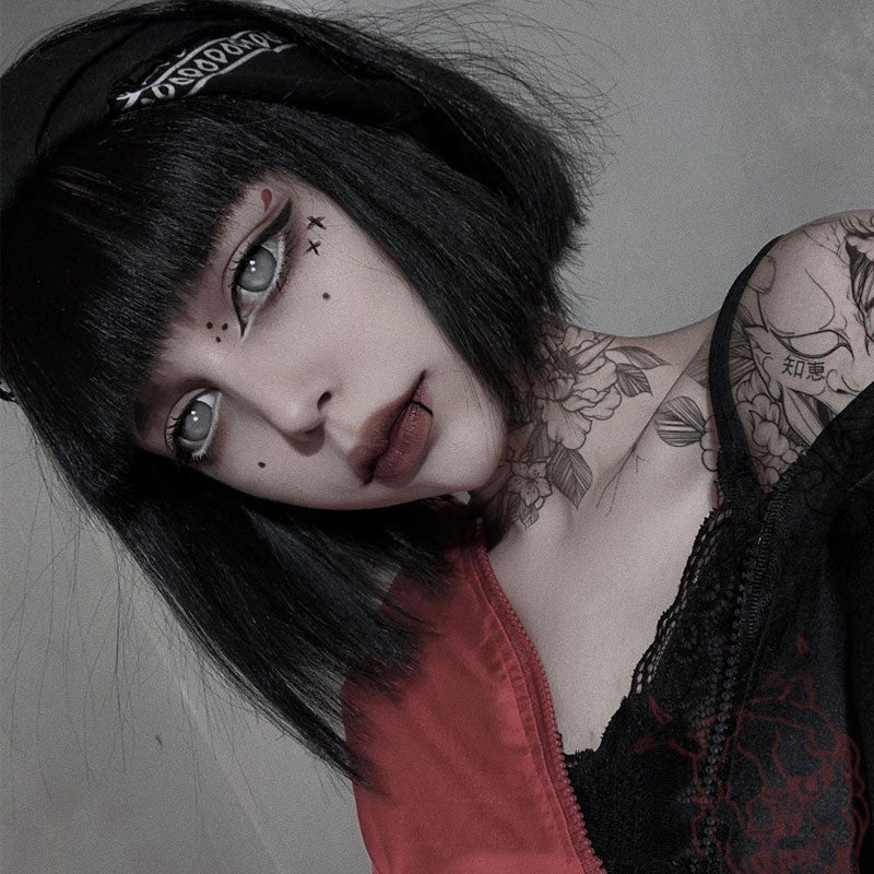 Synthetic Cosplay Wig - Short Hair Headgear