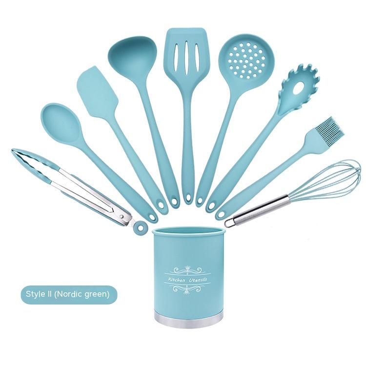 Non-Stick Silicone Cooking Utensil Set - Kitchen Tools & Utensils