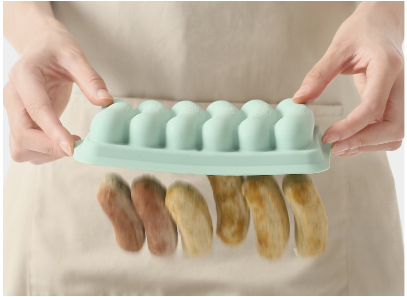 Silicone Sausage and Meatball Mold - Food Grade, Heat Resistant, Green