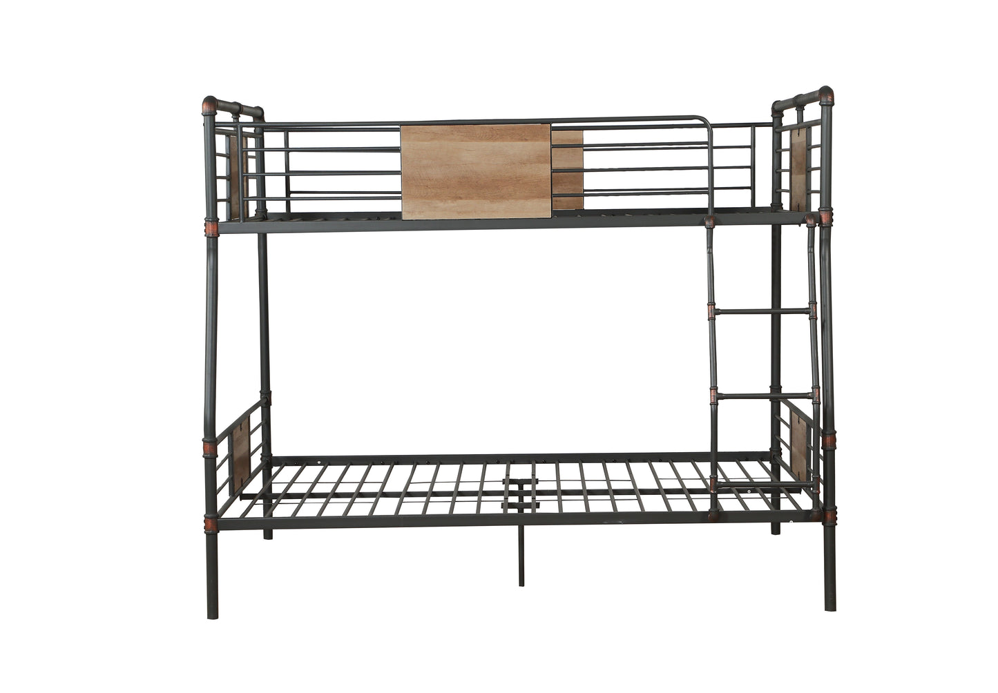 Full XL Queen Bunk Bed - Sandy Black & Dark Bronze Finish
