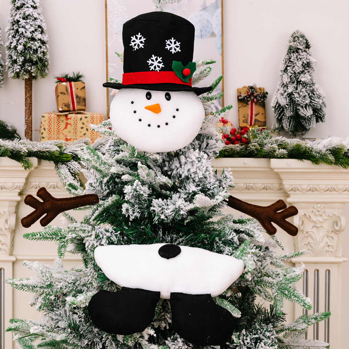 Christmas Tree Top Hanging Ornaments - Festive Decor, Multiple Styles