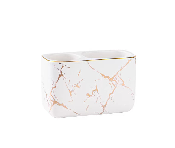 Electric Toothbrush Holder Ceramic Nordic Style Storage Box for Toothpaste and Toothbrushes