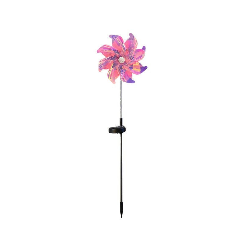 LED Solar Windmill Light for Garden & Home Decor, IP44 Waterproof