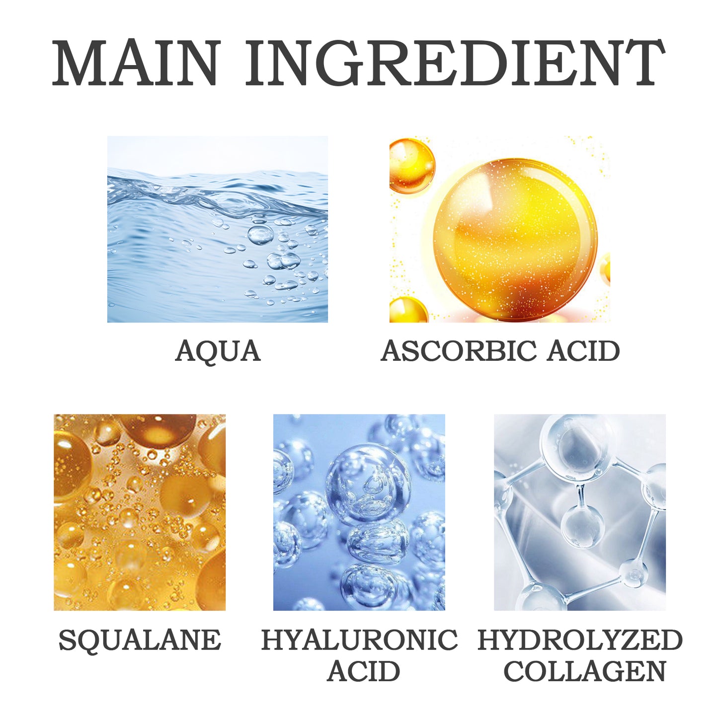 Anti-Wrinkle Facial Serum with Hyaluronic Acid & Collagen - 30ml