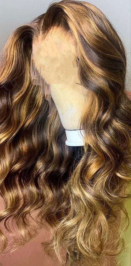 Long Curly Hair Wig - Photo Color