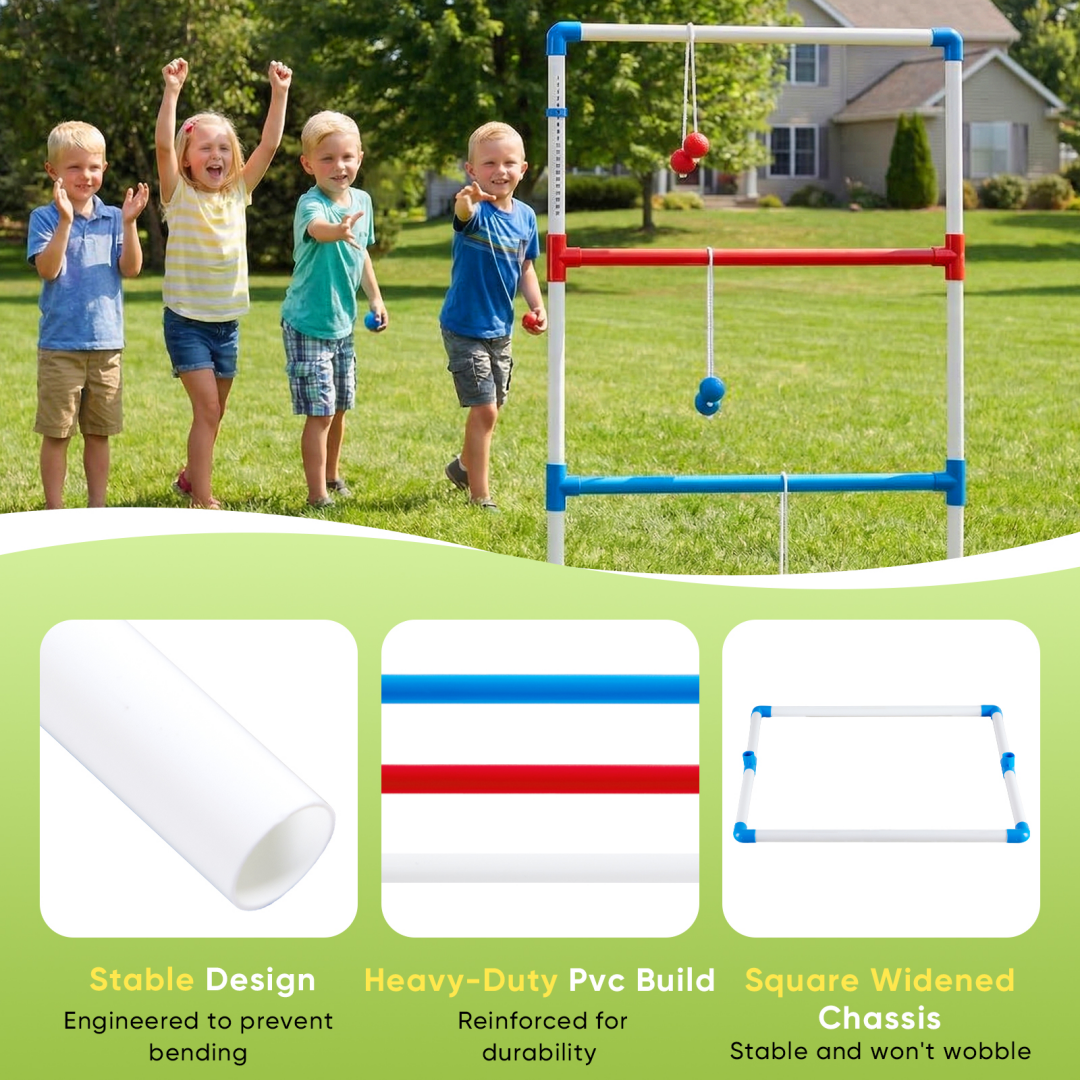 Ladder Ball and Golf Throwing Ball Set with Scoring Board