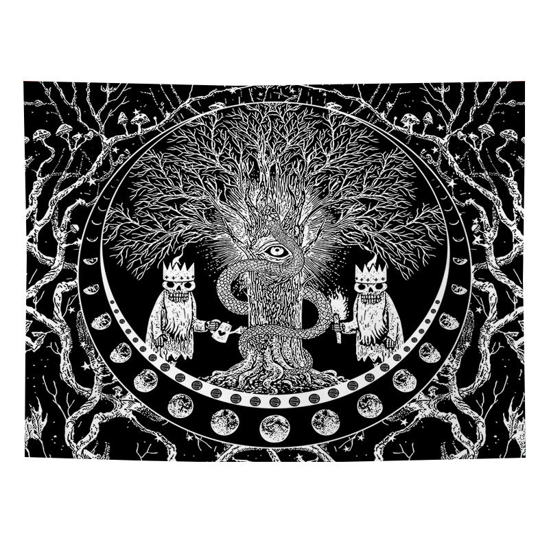 Tree Of Life Wall Tapestry Home Decor Fabric Modern Minimalist Polyester Cloth