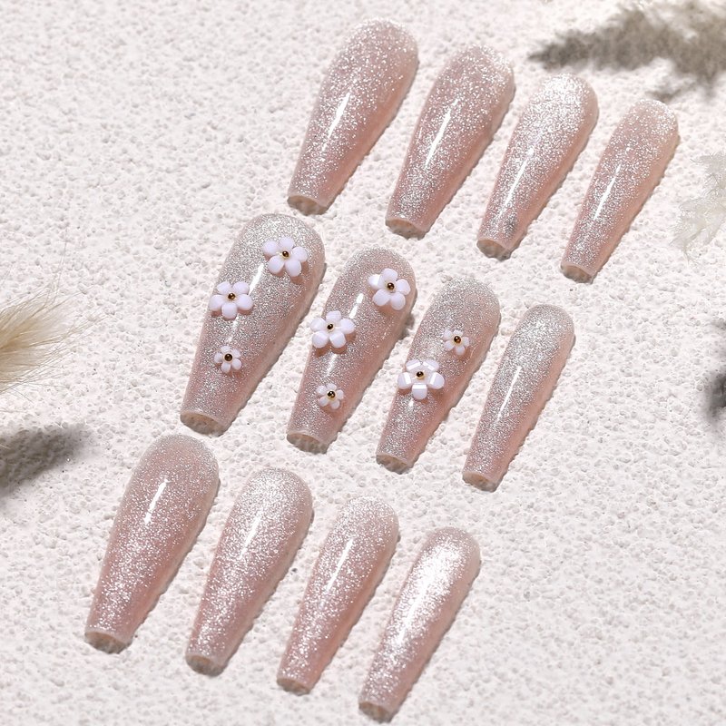 Fake Nail Patches with Jelly Glue - 24 Pieces