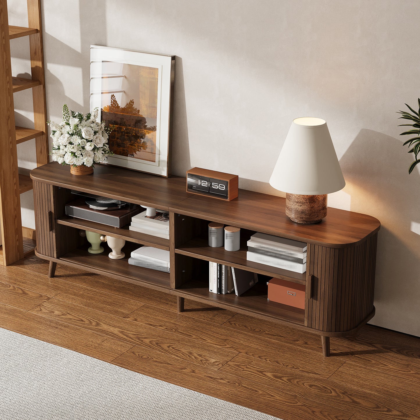 70-inch Modern TV Stand For TVs Up To 80 Inches Living Room, Media