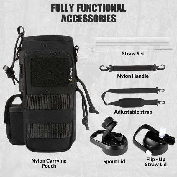 Tactical Water Bottle - 32 Oz, Multiple Colors Available
