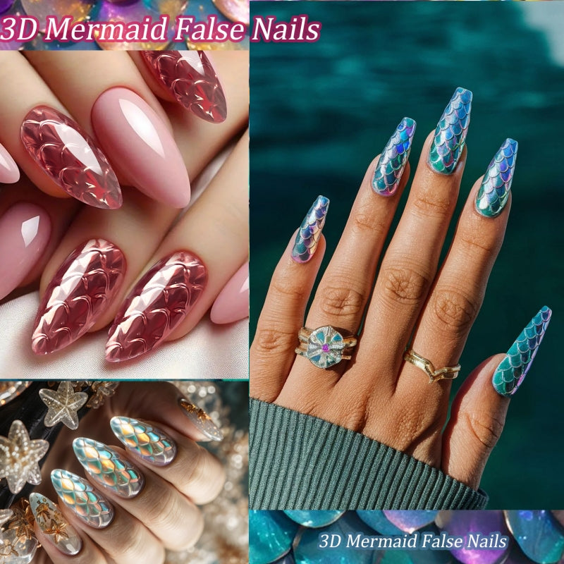 3D Nail Tip Long Shaping Fake Nail Tips for Nail Art - 120/140pcs