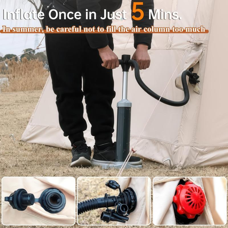 Inflatable Camping Tent for 4-6 People - Waterproof & Easy Setup