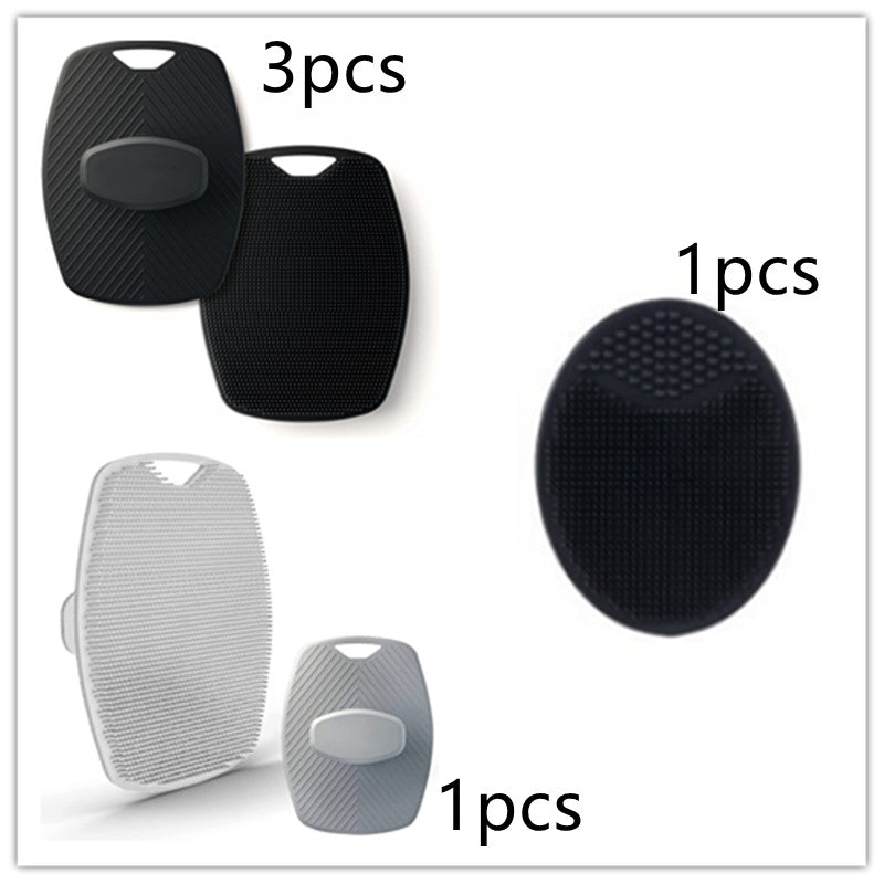 Polygonal Silicone Bath Brush - Portable Shower Massage Brush