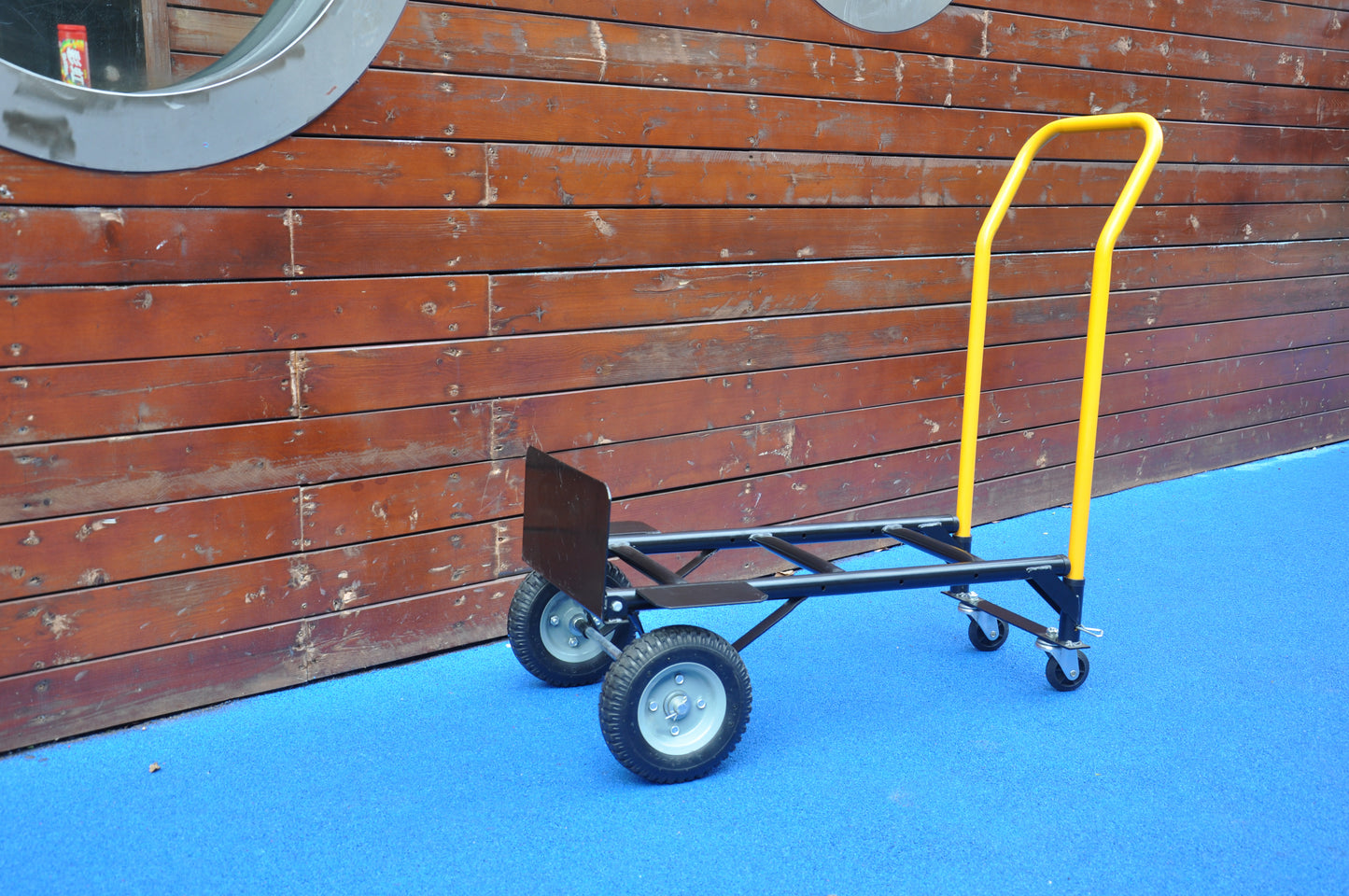Heavy Duty Dual Purpose Hand Truck & Platform Cart - Black