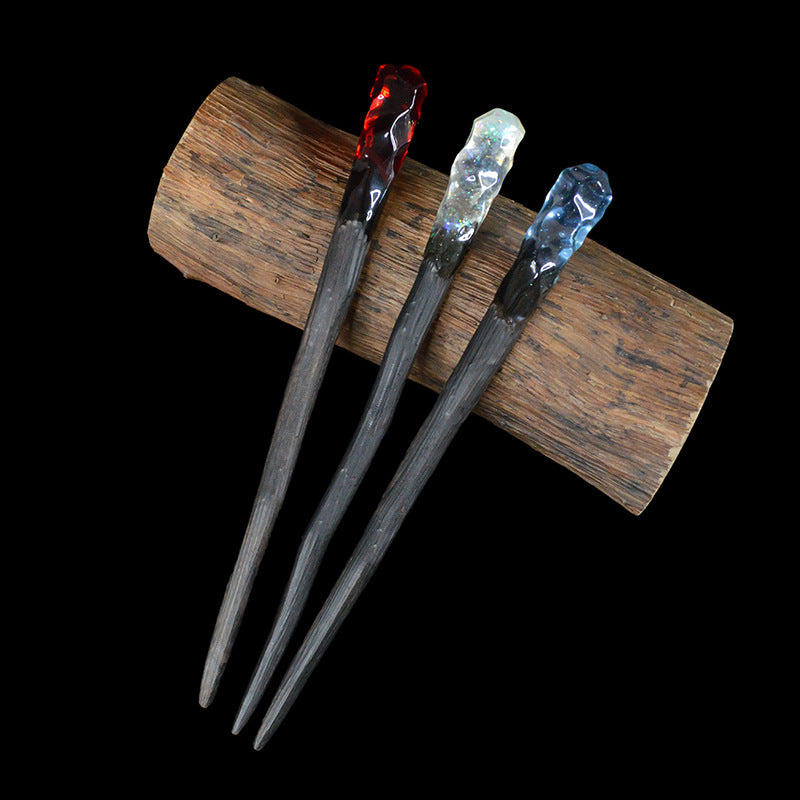 Ebony Wood Hairpin - New Chinese Style