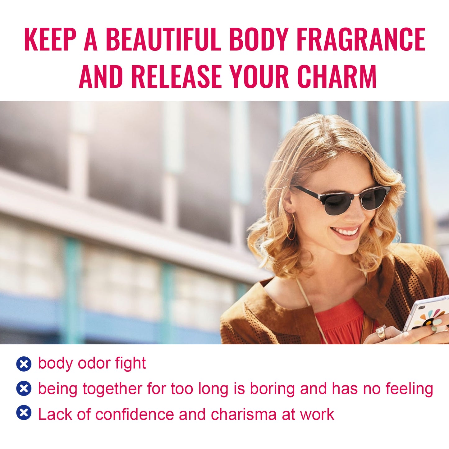 Women's Roll-On Perfume - Long-Lasting Portable 10ml Travel Fragrance