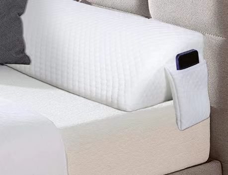 Long Wedge Pillow for Bed Support - Triangle Bed Filling Gap Cushion
