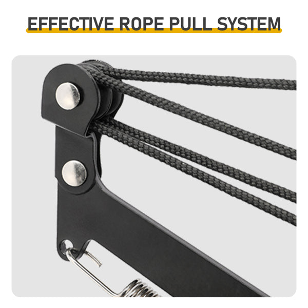 24ft Manual Pole Saw for Tree Pruning - Extendable Long Handle Garden Tool
