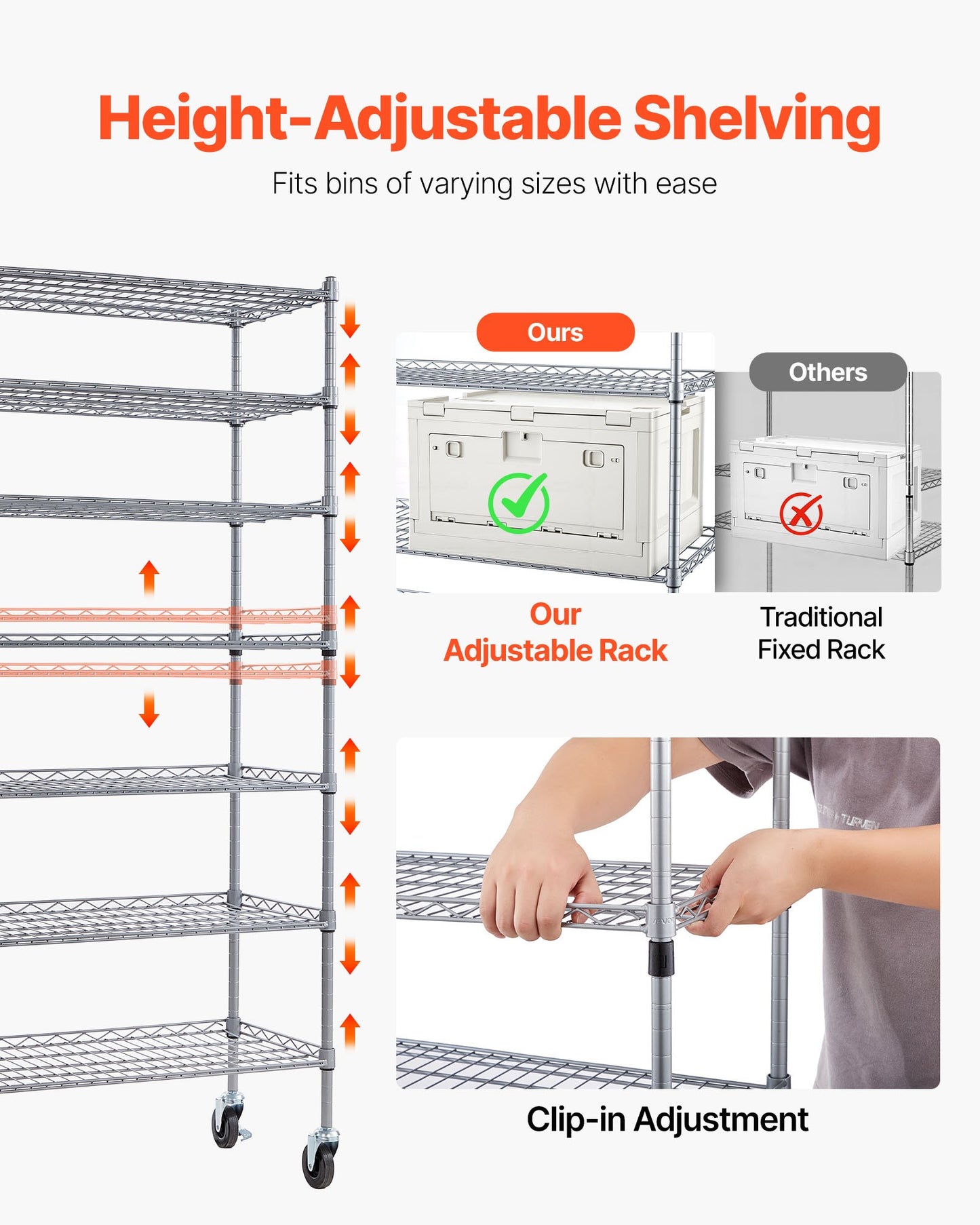 7-Tier Rolling Bin Storage Rack with 22 Bins - Mobile Steel Wire Shelving for Garage and Warehouse