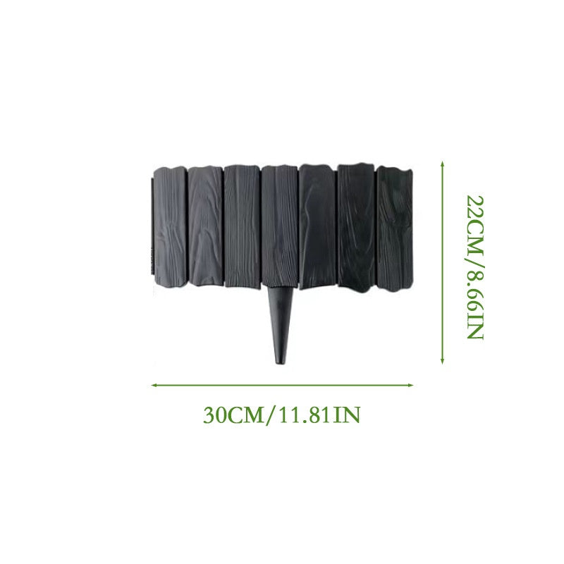 Flexible Modular Garden Fence - Interlocking Plastic Fence Panels for Yard & Garden
