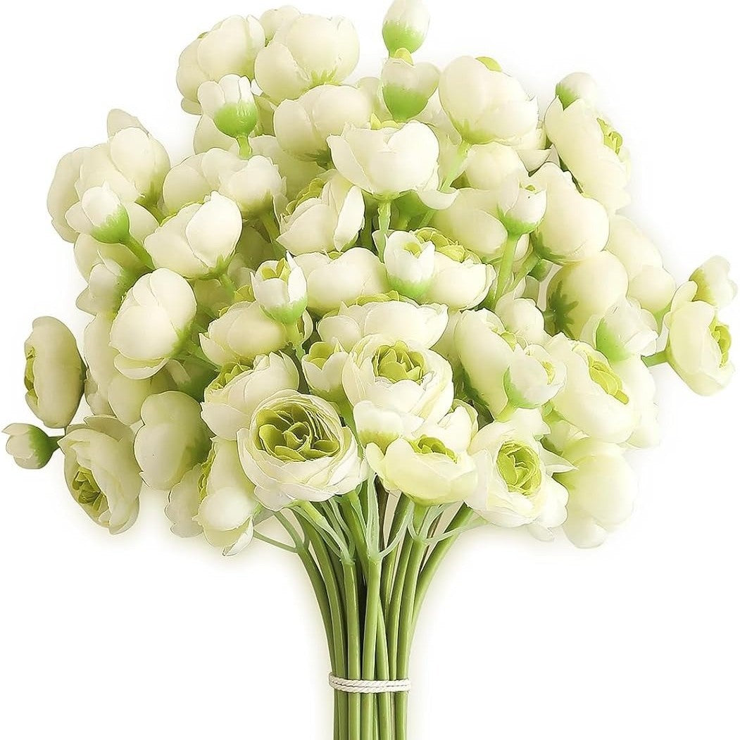 Mini Bridal Bouquet Decorative Flowers for Home & Wedding - 6pcs
