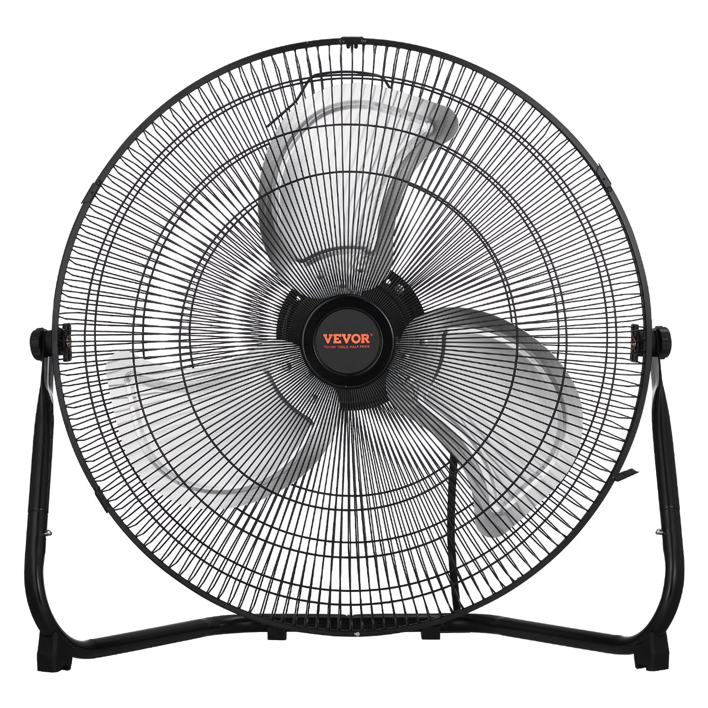 High-Velocity 20-Inch Floor Fan - 3 Speeds, Adjustable Tilt