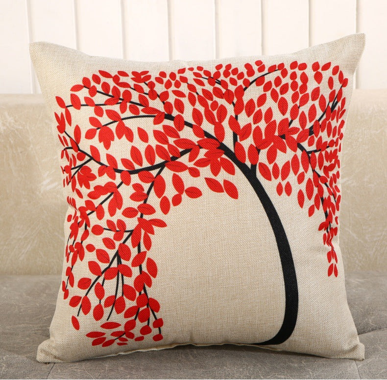 Decorative Cartoon Print Pillow Covers & Cushions for Sofa Bed Bedroom