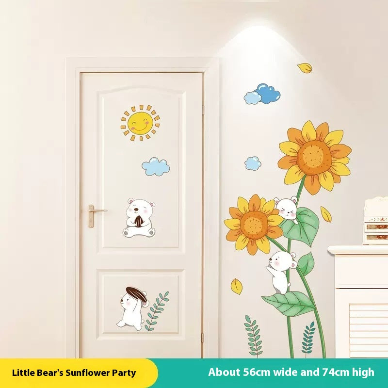 Children's Room Wall Sticker - Cartoon Anime Nursery Decor for Bedroom & Door