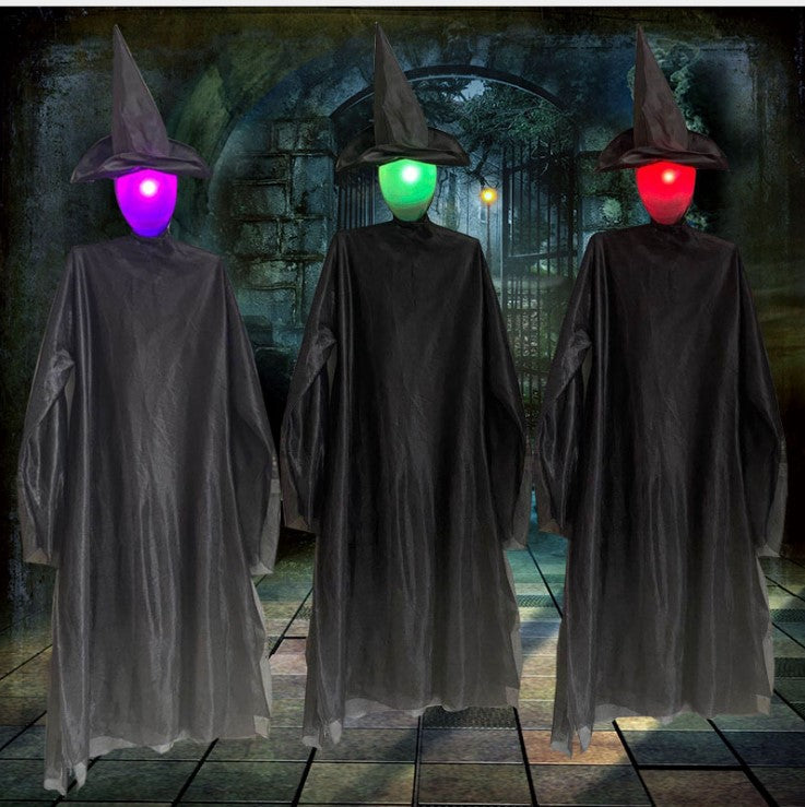 Halloween Witch Decorations Set for Ghost House Layouts - Party Props