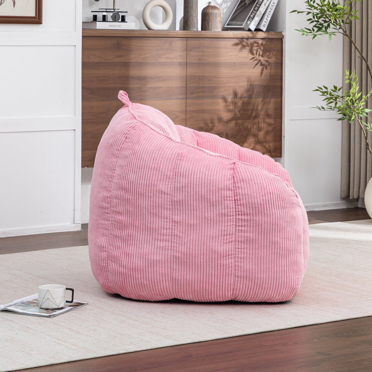 Giant Bean Bag Chair Sofa For Teens, Comfy Corduroy Large Chairs With