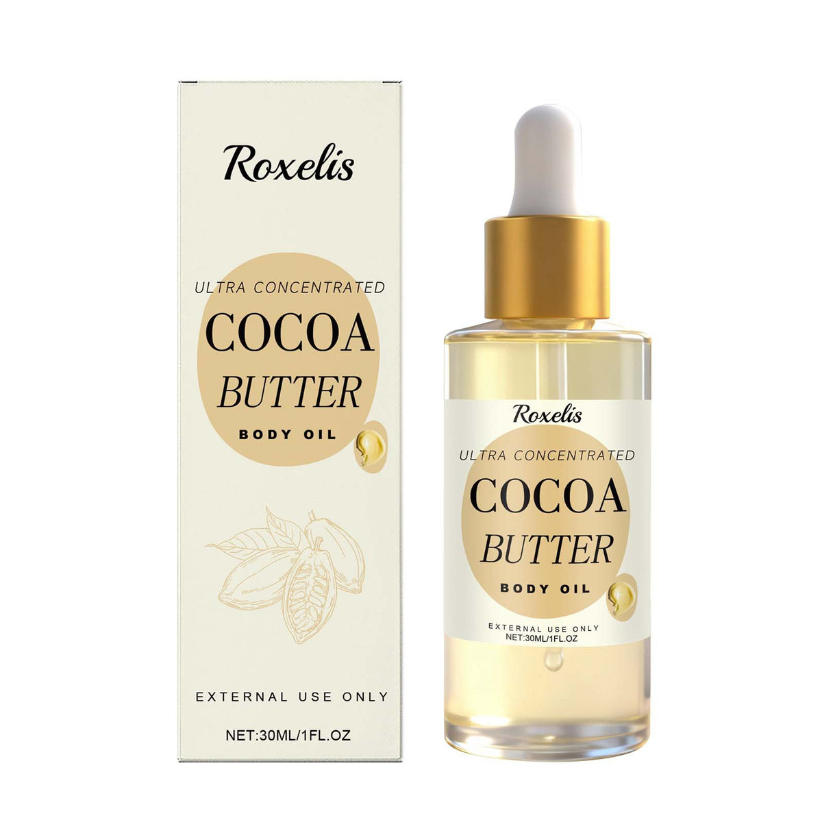 Rich Fragrant Body Oil with Cocoa Butter – 30ML