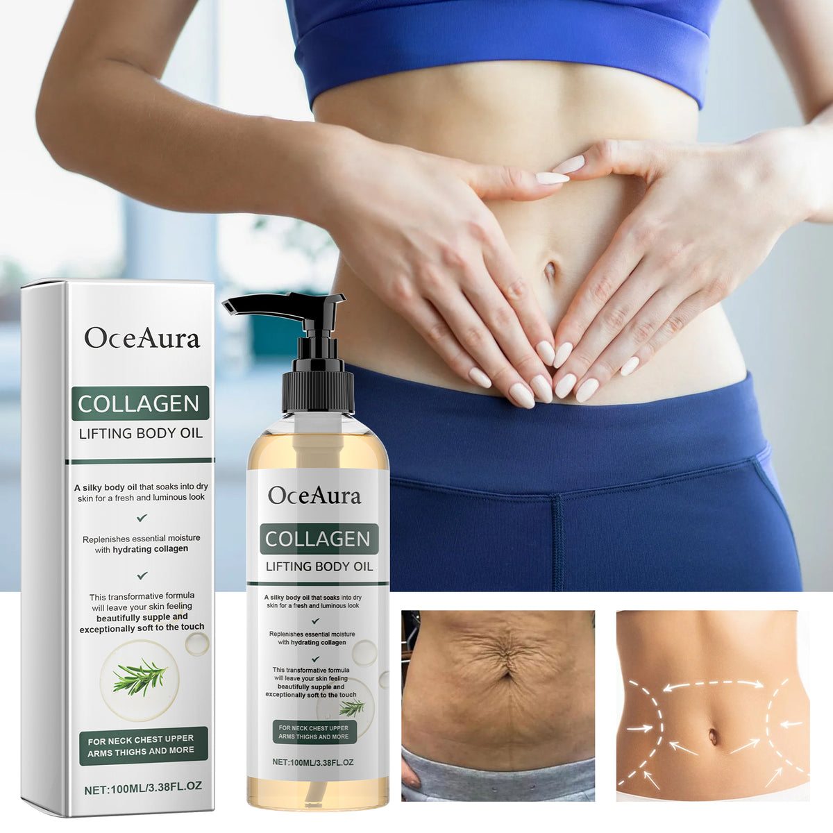 Collagen Firming Body Oil - Moisturizing Skin Care for Body 100ml