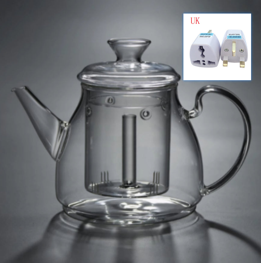 Large Capacity Glass Steam Teapot for Home Brewing - 1.5L