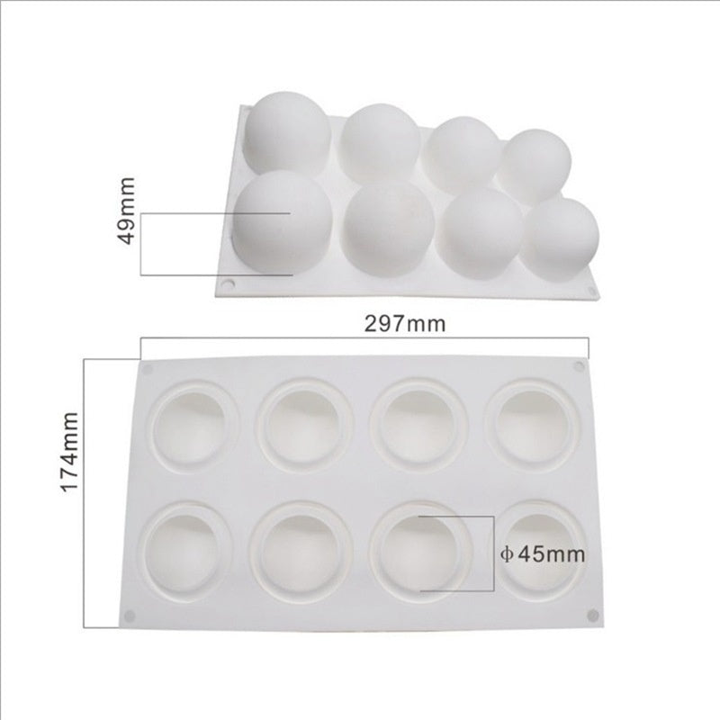 Silicone Fruit Candle Mold for Baking and Crafting - Assorted Shapes & Sizes