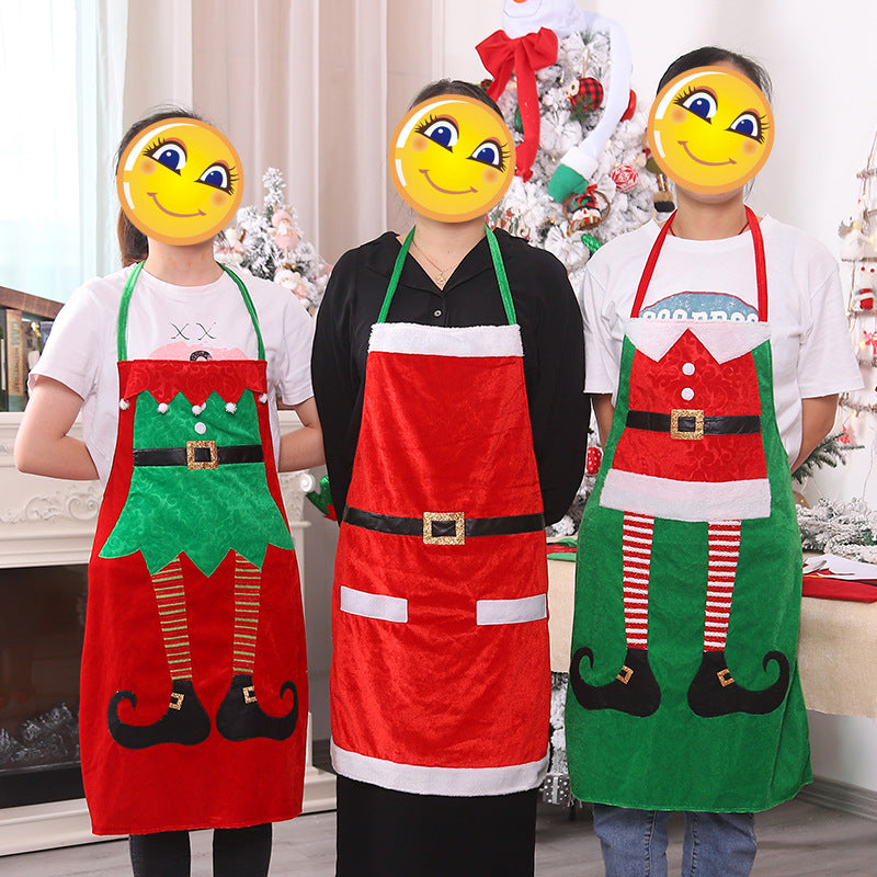 Christmas Kitchen Apron Miniature Ornament Holiday Apron for Cooking & Baking