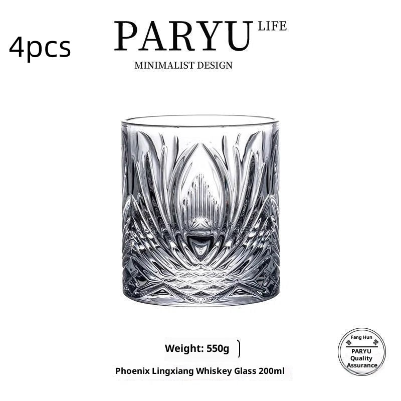 Elegant Crystal Wine Glass Set - Multiple Styles & Sizes