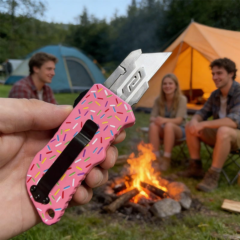 Retractable Multi-Purpose Knife with 5 Spare Blades - EDC Tool