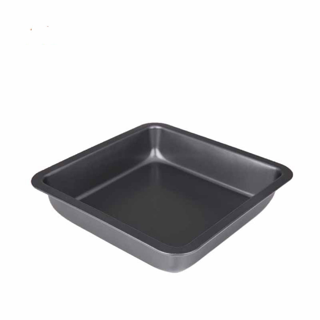 Square Baking Pan for Pizza and Baked Goods - 6 or 8 Inch Silicone Coated
