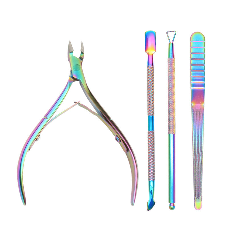 4-Piece Stainless Steel Cuticle & Dead Skin Scissors Set