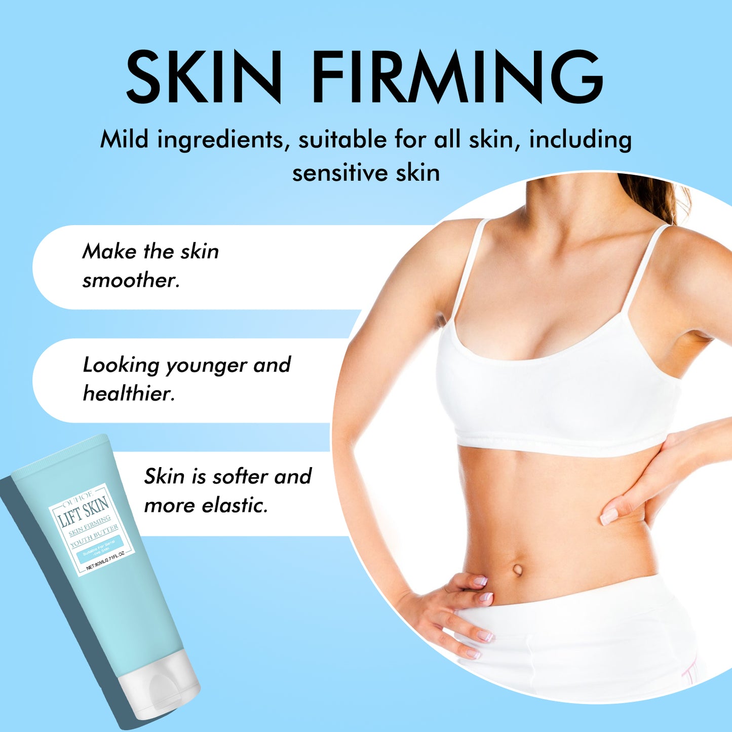 Skin Firming Youth Butter - Deep Moisturizing & Anti-Aging Body Cream